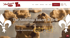 Desktop Screenshot of ambrosiabakery.com