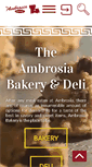 Mobile Screenshot of ambrosiabakery.com